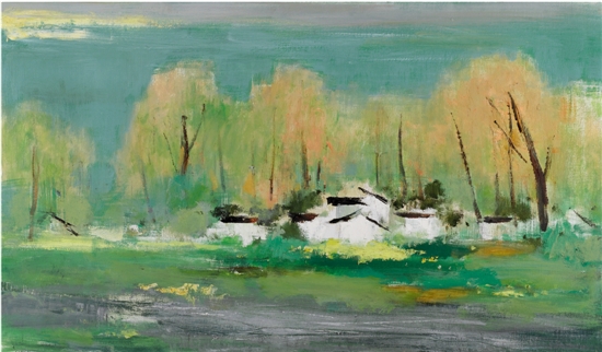 苏天赐 春 油画 71×125cm 2006年