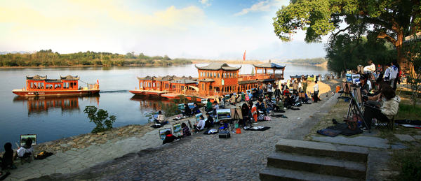 古堰画乡游船-蓝法勤摄