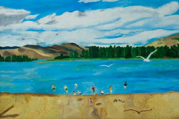 李伟（女） 《有岛的风景》 81cm×53cm 2010年_nEO_IMG.jpg