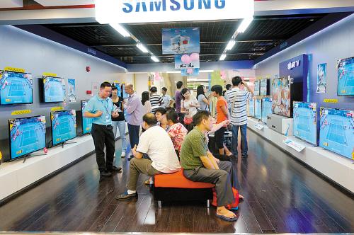 顾客买55寸电视只有42寸