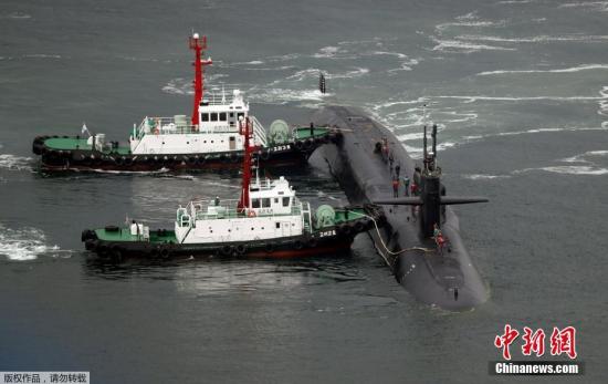 报道称，此次，“密歇根”是作为“卡尔·文森”号航母战斗群的一员抵达朝鲜半岛。