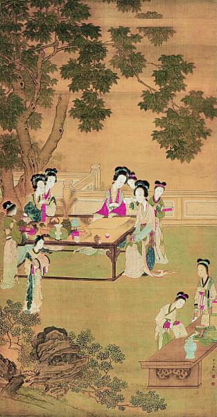 闱中雅会图（中国画）佚名