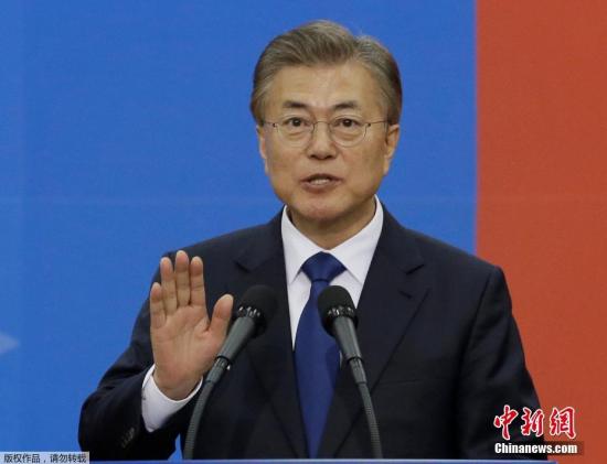 资料图：韩国总统文在寅。