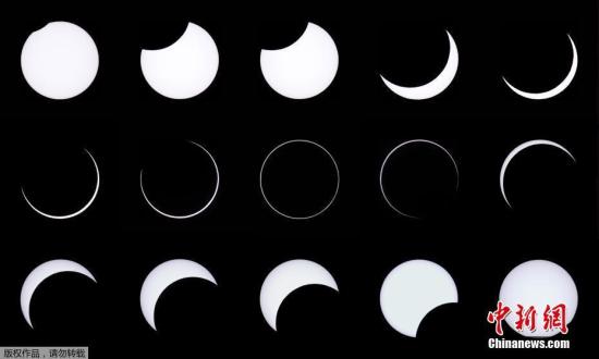 资料图：日食现象。
