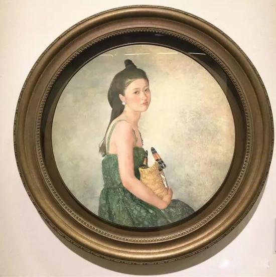 邱琳 悸动韵华 60cm×60cm 坦培拉 2017年