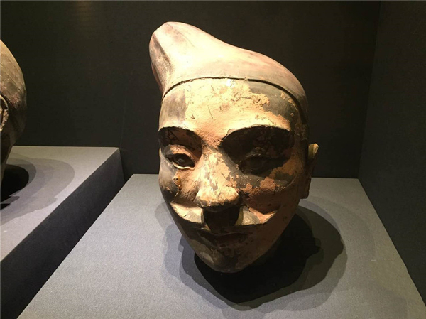 彩色兵马俑修复展出3