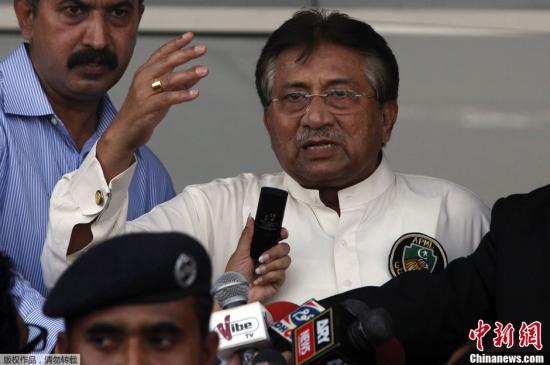 资料图：巴基斯坦前总统穆沙拉夫。