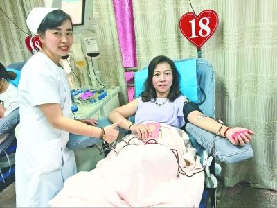 美女老总无偿献血18年 称献血后吃个鸡蛋就可恢复