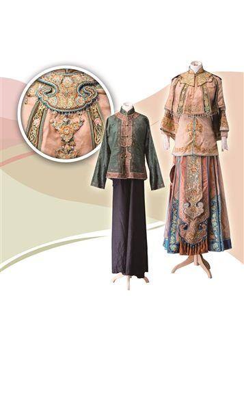 孙俪戏服细节图。