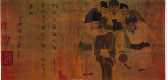 钱选（元）《临苏汉臣宋太祖蹴鞠图》