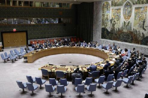 8月29日，在位于纽约的联合国总部，联合国安理会就朝鲜最新导弹试射举行紧急会议。联合国安理会29日发表主席声明，严厉谴责朝鲜最新导弹试射。新华社记者李木子摄