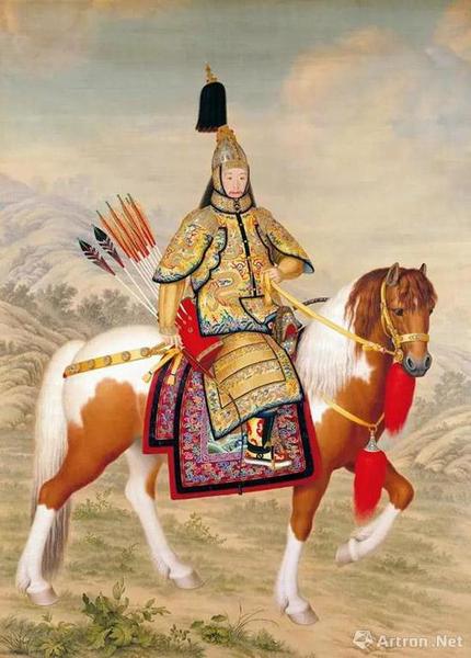 清 郎世宁 &nbsp;《乾隆大阅图》轴