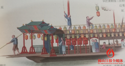 七月半水陆船的细节图。