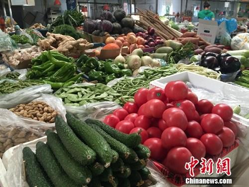 资料图：菜市场各种蔬菜。<a target='_blank' href='http://www.chinanews.com/' >中新网</a> 种卿 摄