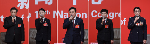 （5）十九大新闻中心举行集体采访活动.