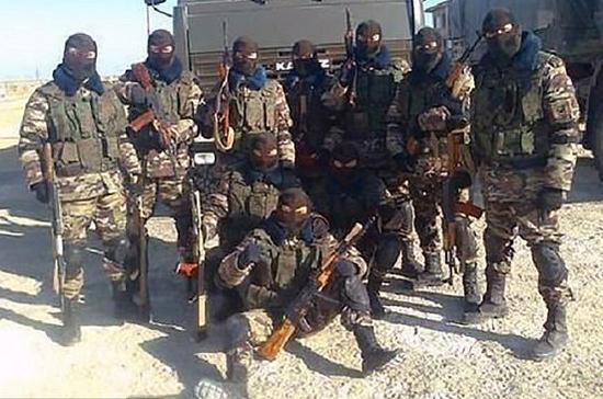 资料图片：网络上流传的在叙利亚作战的俄军雇佣兵图片。（图片来源于网络）