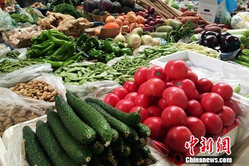 北京百万庄附近一家农贸市场。<a target='_blank' href='http://www.chinanews.com/' >中新网</a> 种卿 摄