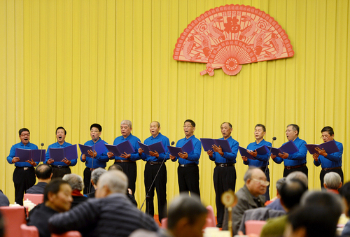 老干部男声小合唱《一切献给党》
