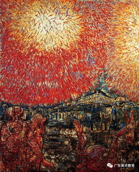 齐喆   《还不是烟花样的人生》 200cm×162cm 2016年