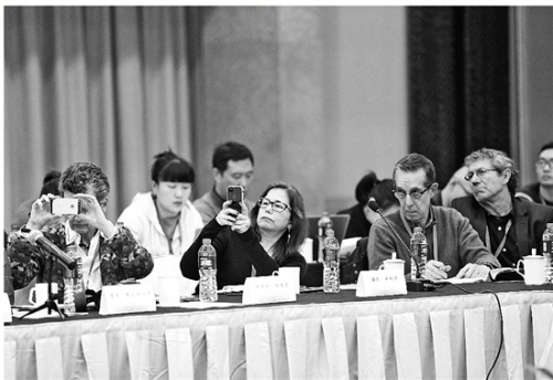 昨日国际学术研讨会现场。