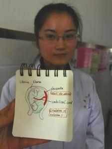 医生自制的英文插图打消了莉莉的手术顾虑。