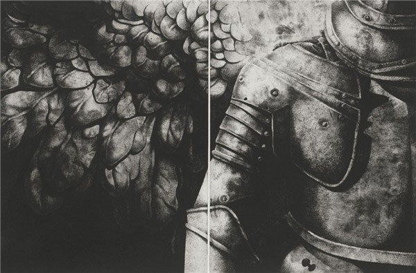 哈依克·格里戈彦  亚美尼亚《守护天使-II》凹版