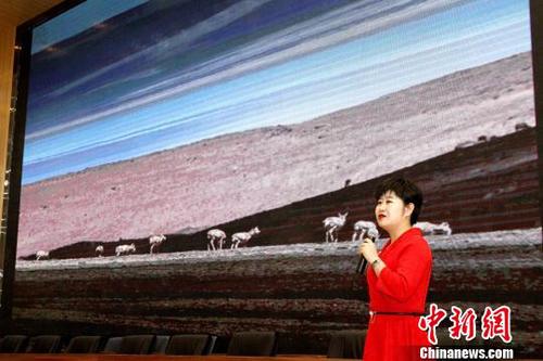 图为三江源国家公园宣讲团开“用信念担当·用生命坚守”为主题的党课——《可可西里坚守精神》。　张添福 摄