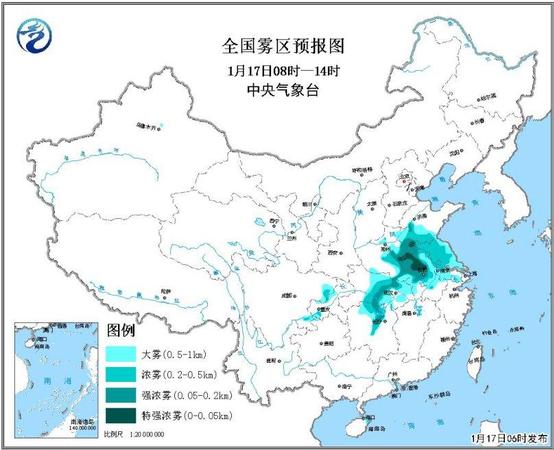 气象台发布大雾黄色预警 北方局地降温超10℃