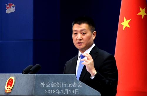 外交部新闻发言人陆慷。图片来源：外交部网站。