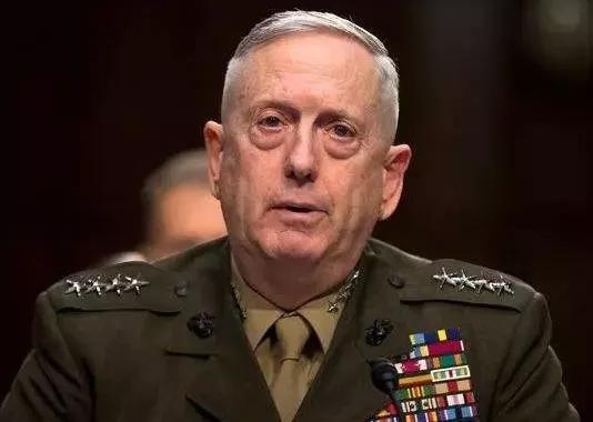 ▲美国国防部长马蒂斯