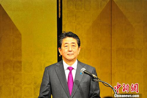 日本首相安倍晋三。 <a target='_blank' href='http://www.chinanews.com/'>中新社</a>记者 吕少威 摄