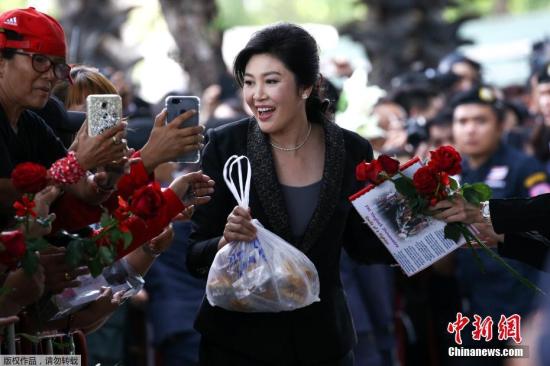 资料图片：泰国前总理英拉。