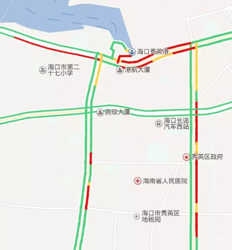 游客讲述海南堵车之夜：不到10公里 走了一晚上