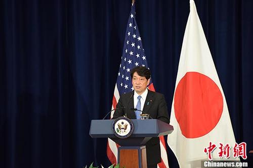 资料图：日本防卫大臣小野寺五典。 <a target='_blank' href='http://www.chinanews.com/'>中新社</a>记者 邓敏 摄