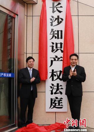 湖南首家知识产权审判专门机构挂牌成立