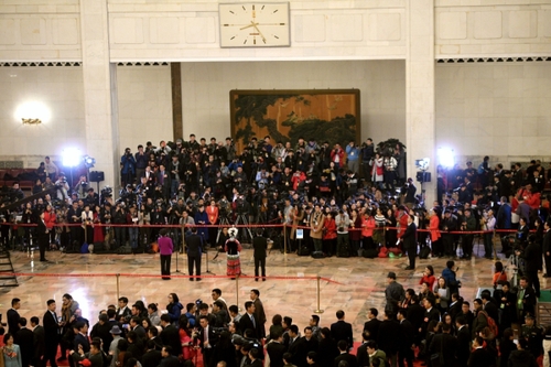 （15）全国人大代表接受采访