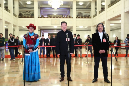 （13）全国政协委员接受采访