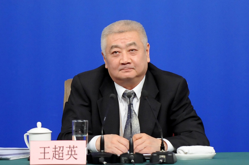 全国人大常委会法工委副主任王超英。人民网记者 郝勇 摄