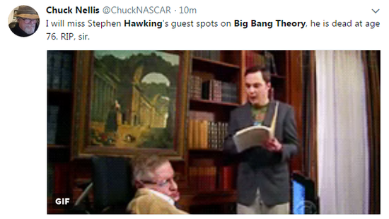 霍金去世 世界各地网友在社交媒体发起纪念活动