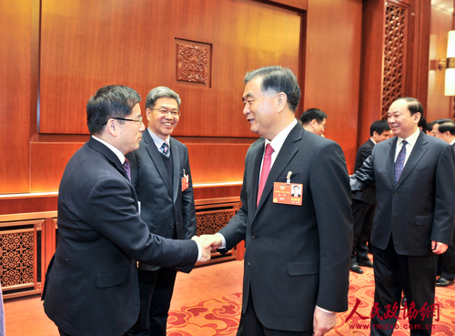 3 全国政协主席汪洋接见人民政协报总编辑周北川