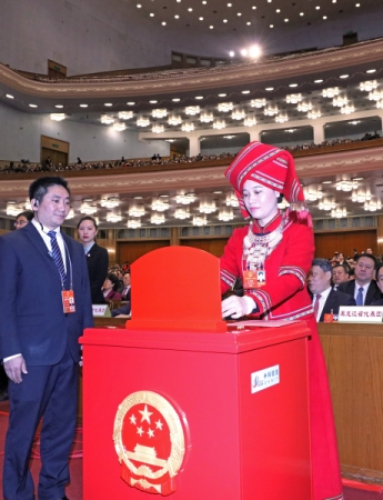 （10）十三届全国人大一次会议举行第五次全体会议