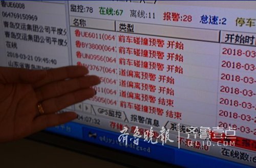 一打哈欠就预警 平度客车用上“人脸识别”