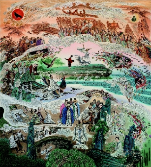 屈原与楚辞  全国政协委员  冯远  作