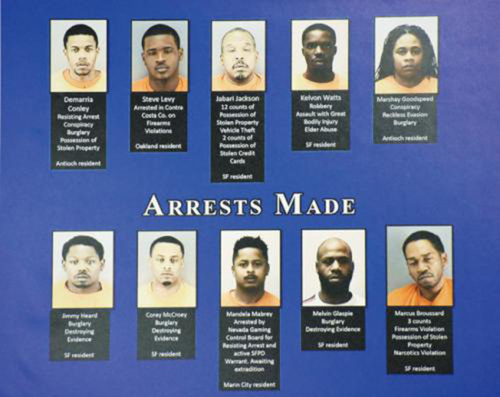 美警方侦破逾60起专挑华裔住宅盗抢案 12人落网