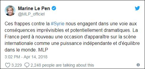 未经授权对叙打击 英法领导人被批跟在特朗普后面