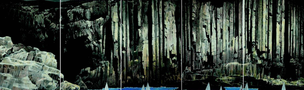 黄孝逵作品《帝陵古柏》