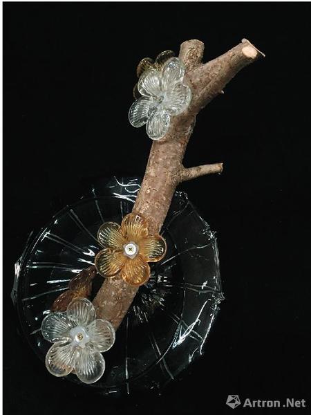 马赛 枯木逢春 高：50cm 琉璃、樱木