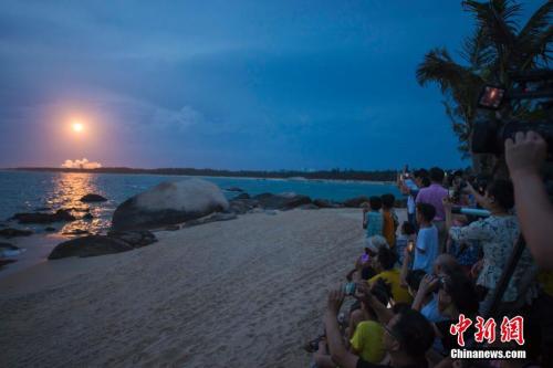 远眺文昌航天发射场。中新社记者 骆云飞 摄