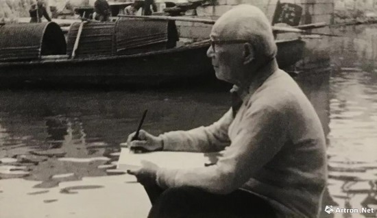 李可染山阴道中写生