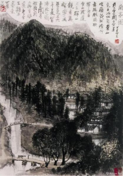 李可染 《兰亭图》 1956年